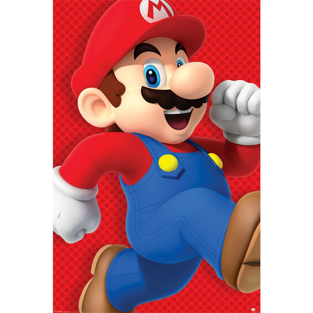 SUPER MARIO スーパーマリオ (40周年 ) - Run / ポスター - PGS